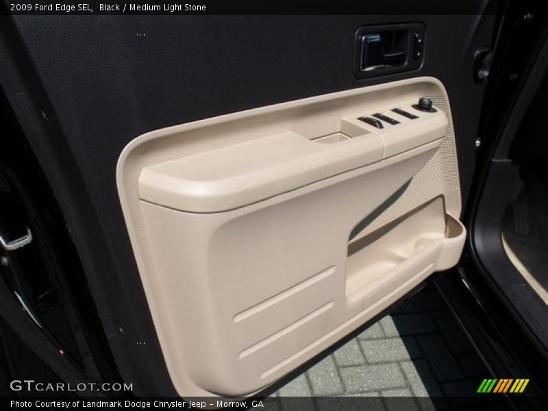 Black / Medium Light Stone 2009 Ford Edge SEL