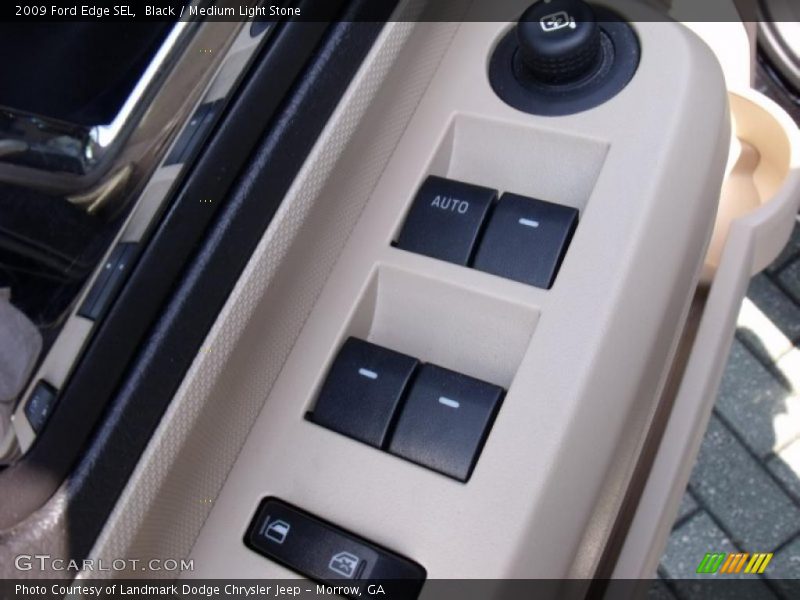 Black / Medium Light Stone 2009 Ford Edge SEL