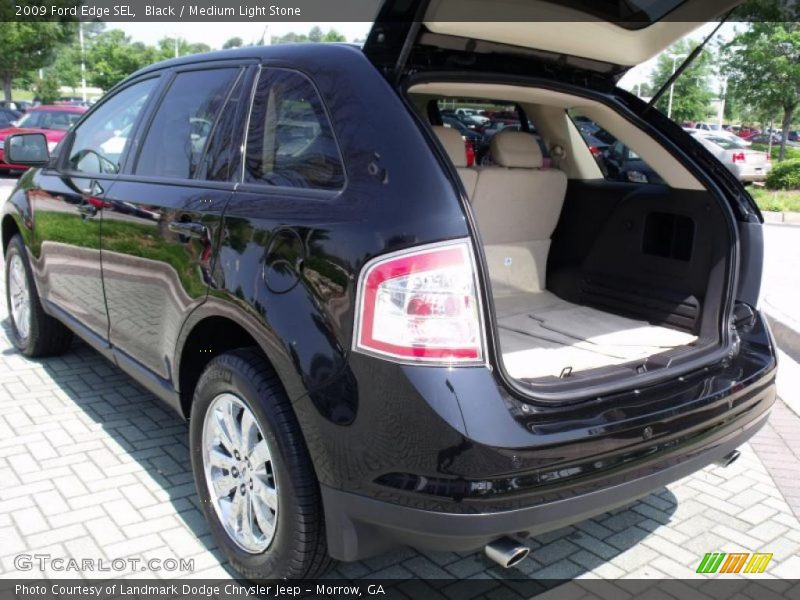 Black / Medium Light Stone 2009 Ford Edge SEL