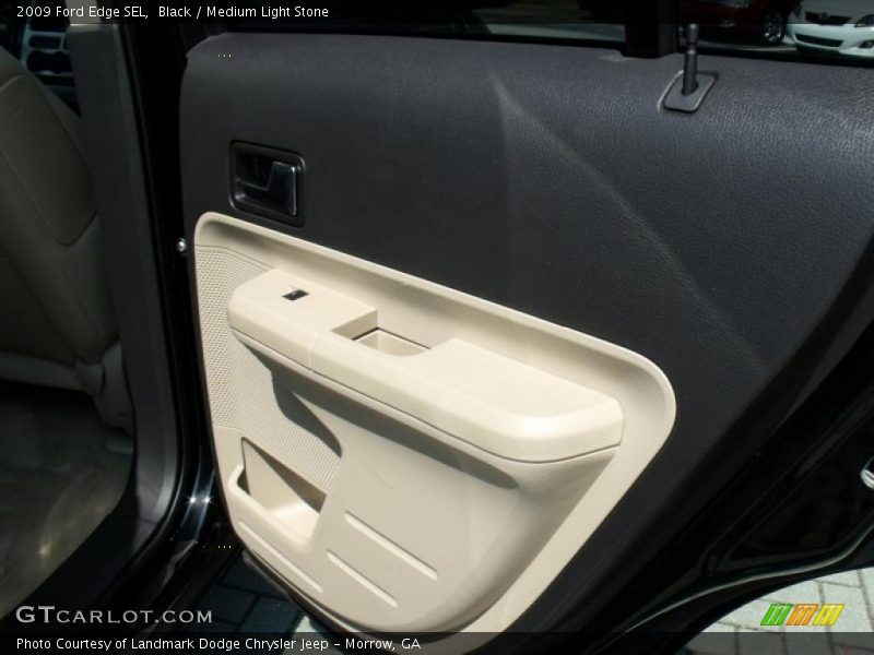 Black / Medium Light Stone 2009 Ford Edge SEL