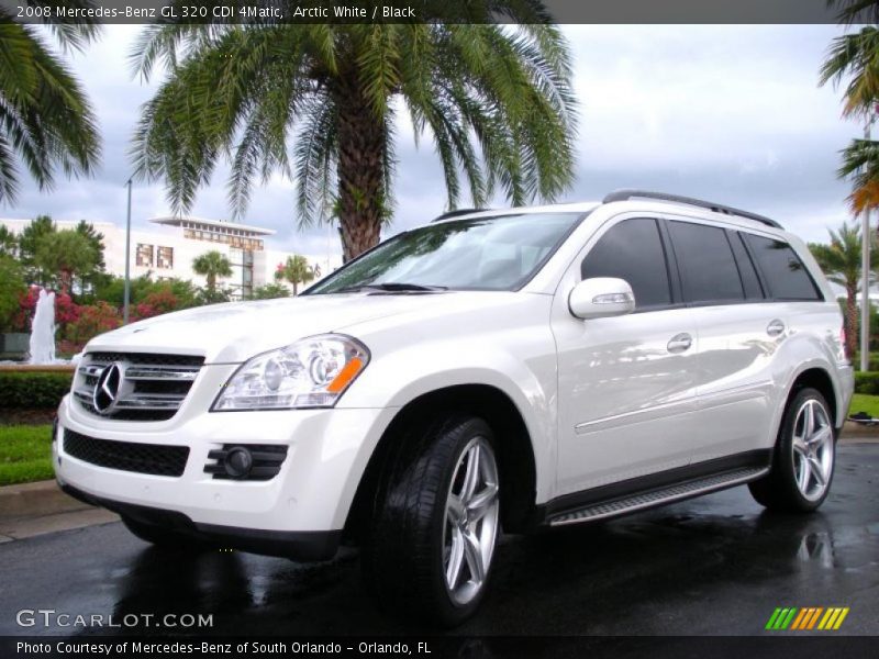 Arctic White / Black 2008 Mercedes-Benz GL 320 CDI 4Matic