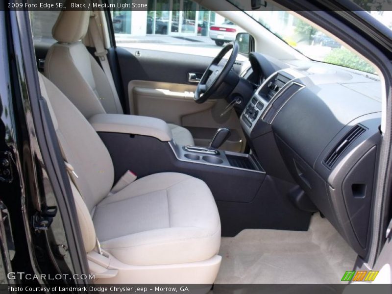 Black / Medium Light Stone 2009 Ford Edge SEL