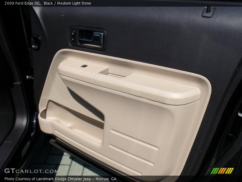 Black / Medium Light Stone 2009 Ford Edge SEL