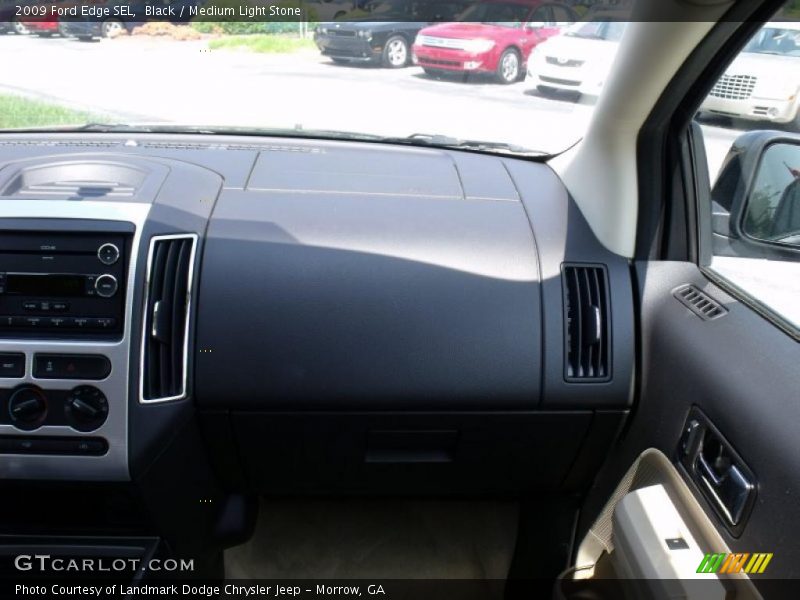Black / Medium Light Stone 2009 Ford Edge SEL