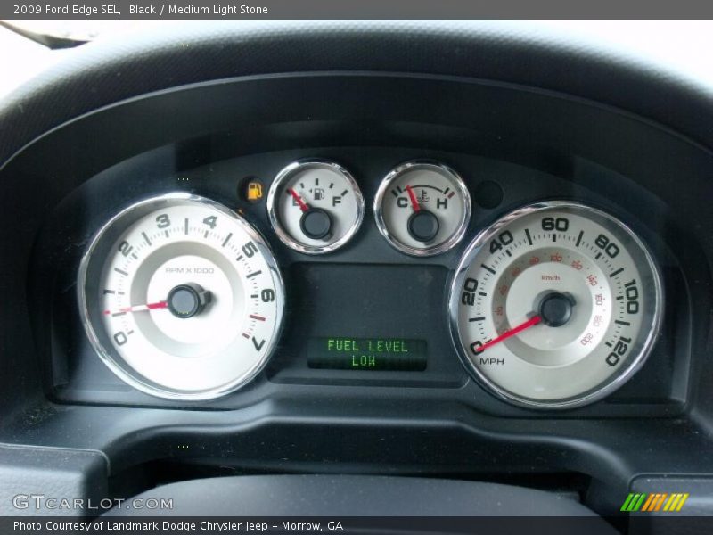Black / Medium Light Stone 2009 Ford Edge SEL