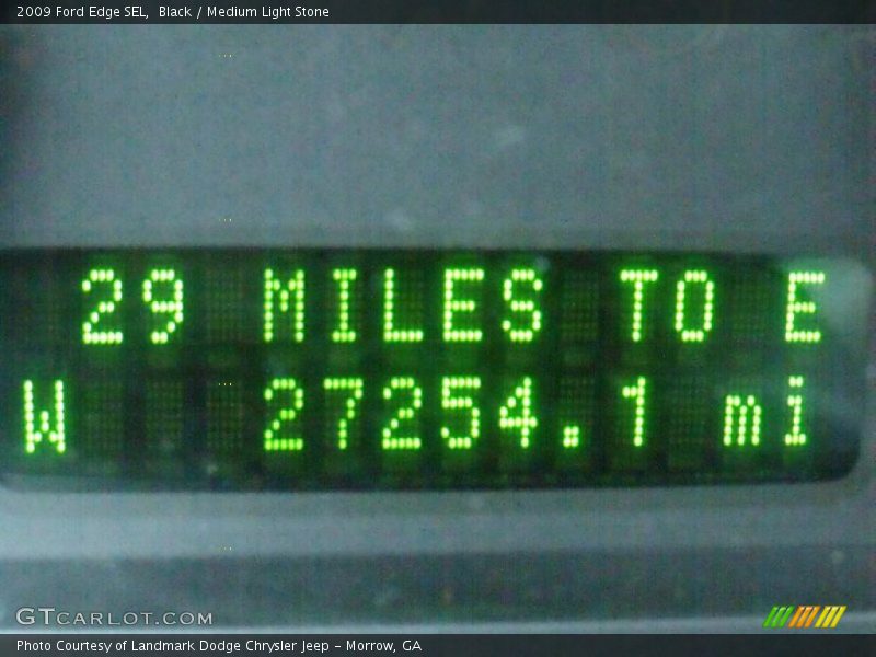 Black / Medium Light Stone 2009 Ford Edge SEL