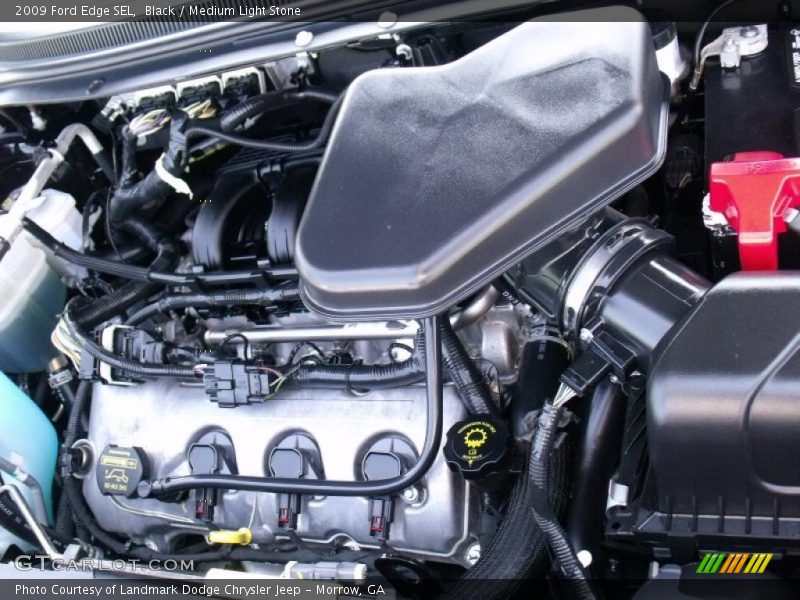 Black / Medium Light Stone 2009 Ford Edge SEL
