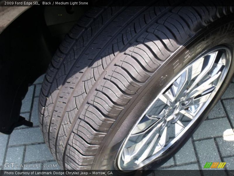 Black / Medium Light Stone 2009 Ford Edge SEL