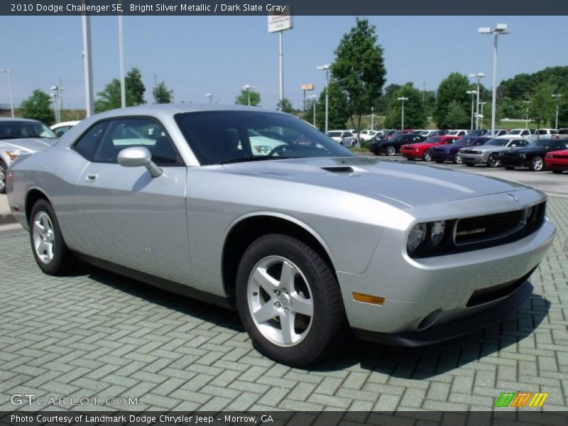 Bright Silver Metallic / Dark Slate Gray 2010 Dodge Challenger SE