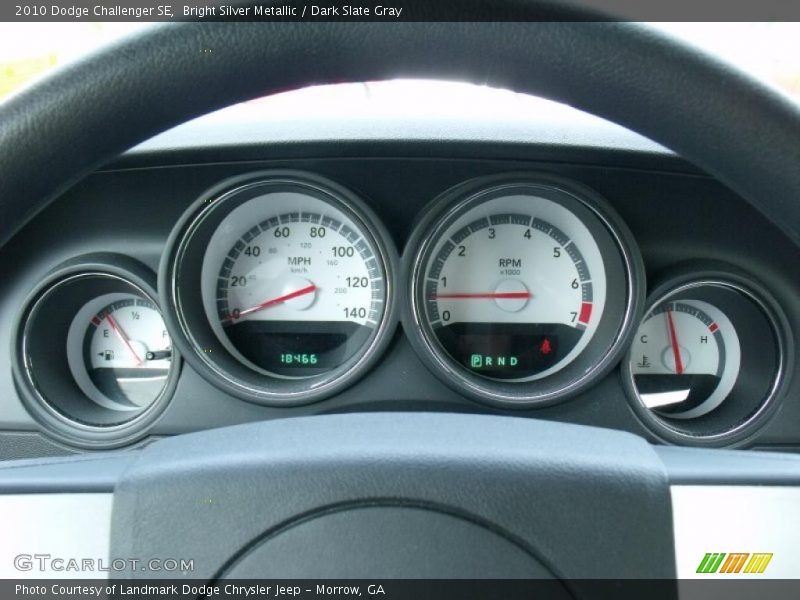 Bright Silver Metallic / Dark Slate Gray 2010 Dodge Challenger SE