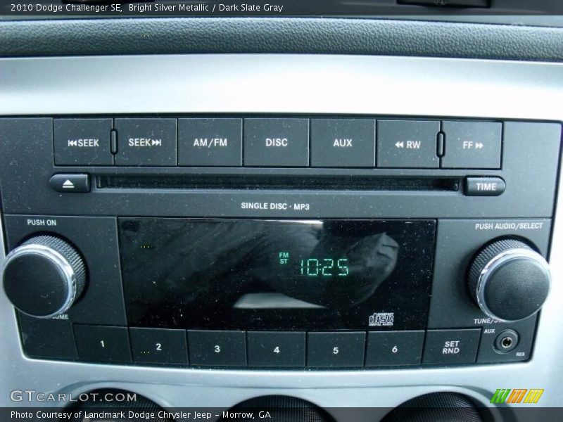 Bright Silver Metallic / Dark Slate Gray 2010 Dodge Challenger SE