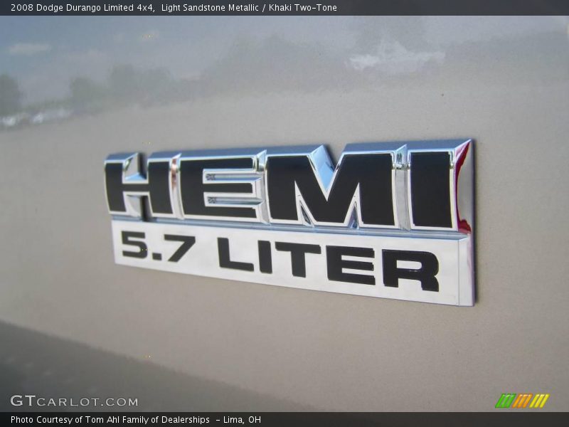 Light Sandstone Metallic / Khaki Two-Tone 2008 Dodge Durango Limited 4x4