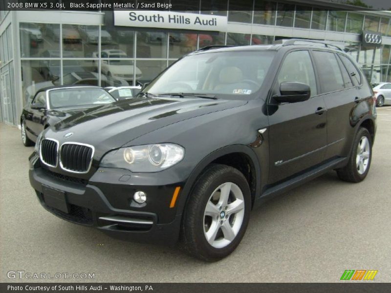 Black Sapphire Metallic / Sand Beige 2008 BMW X5 3.0si