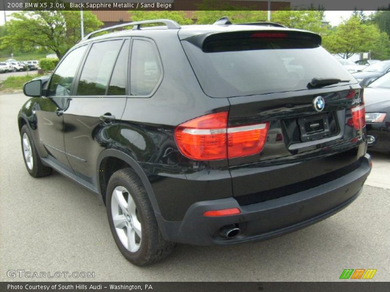 Black Sapphire Metallic / Sand Beige 2008 BMW X5 3.0si