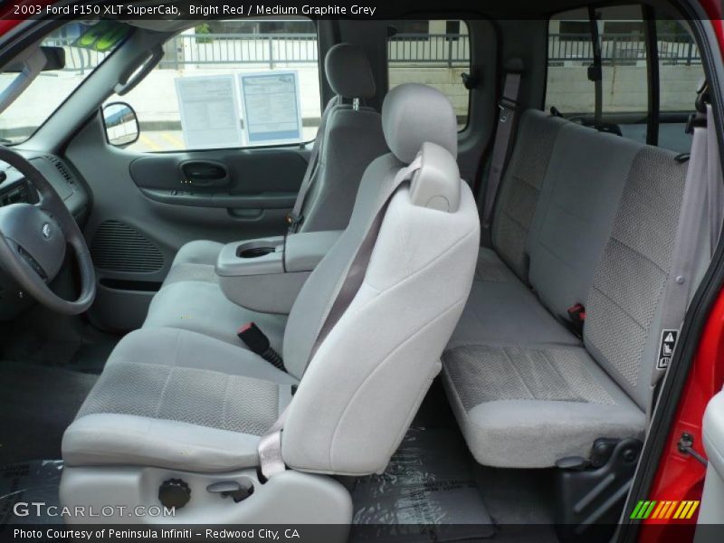 Bright Red / Medium Graphite Grey 2003 Ford F150 XLT SuperCab