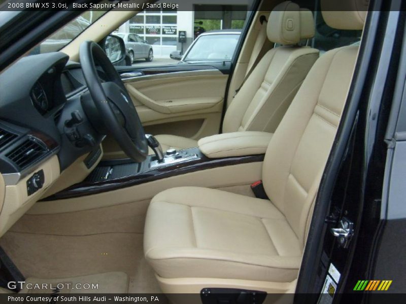 Black Sapphire Metallic / Sand Beige 2008 BMW X5 3.0si