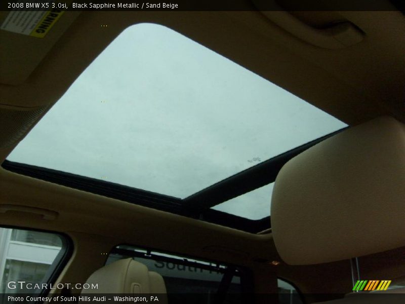 Black Sapphire Metallic / Sand Beige 2008 BMW X5 3.0si