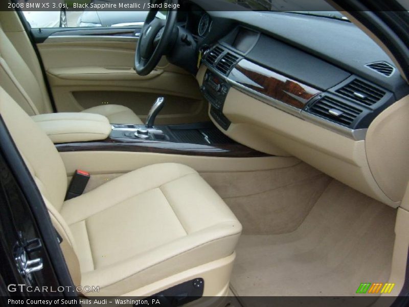 Black Sapphire Metallic / Sand Beige 2008 BMW X5 3.0si