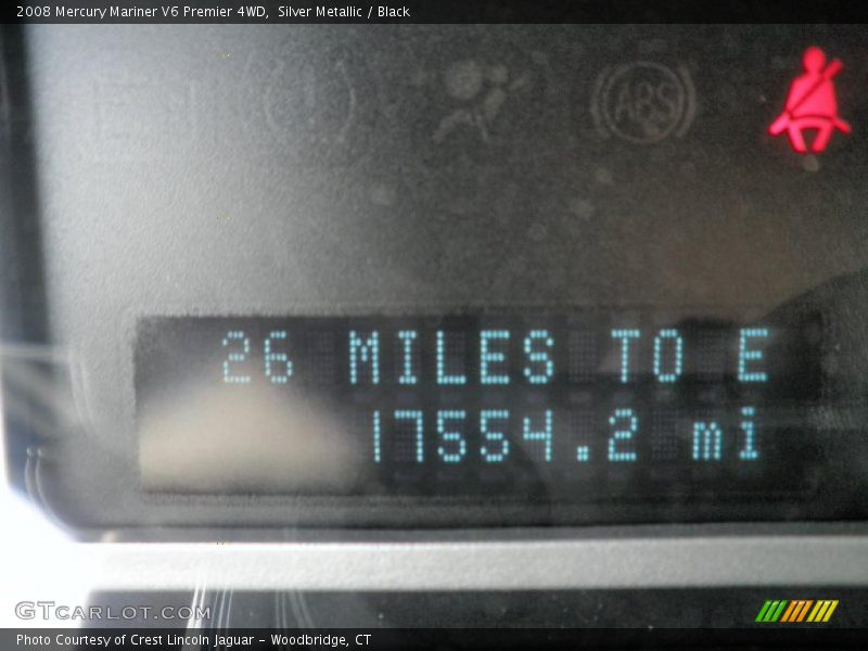 Silver Metallic / Black 2008 Mercury Mariner V6 Premier 4WD