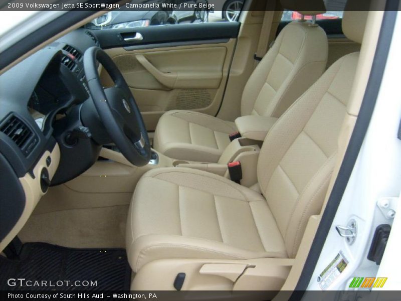 Campanella White / Pure Beige 2009 Volkswagen Jetta SE SportWagen