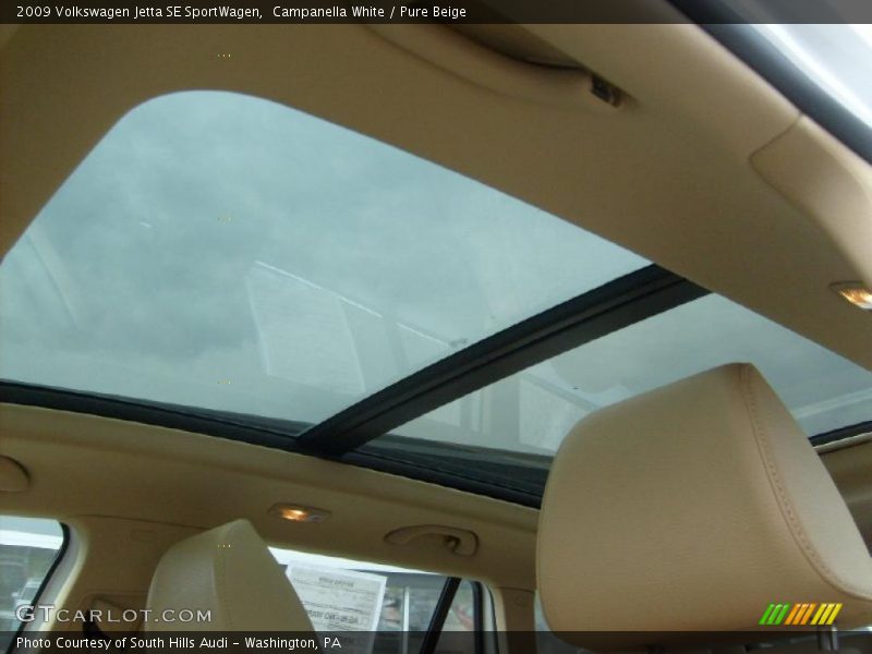 Campanella White / Pure Beige 2009 Volkswagen Jetta SE SportWagen