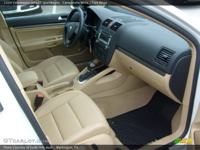 Campanella White / Pure Beige 2009 Volkswagen Jetta SE SportWagen