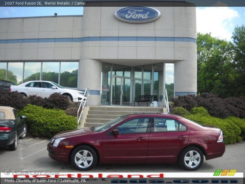 Merlot Metallic / Camel 2007 Ford Fusion SE