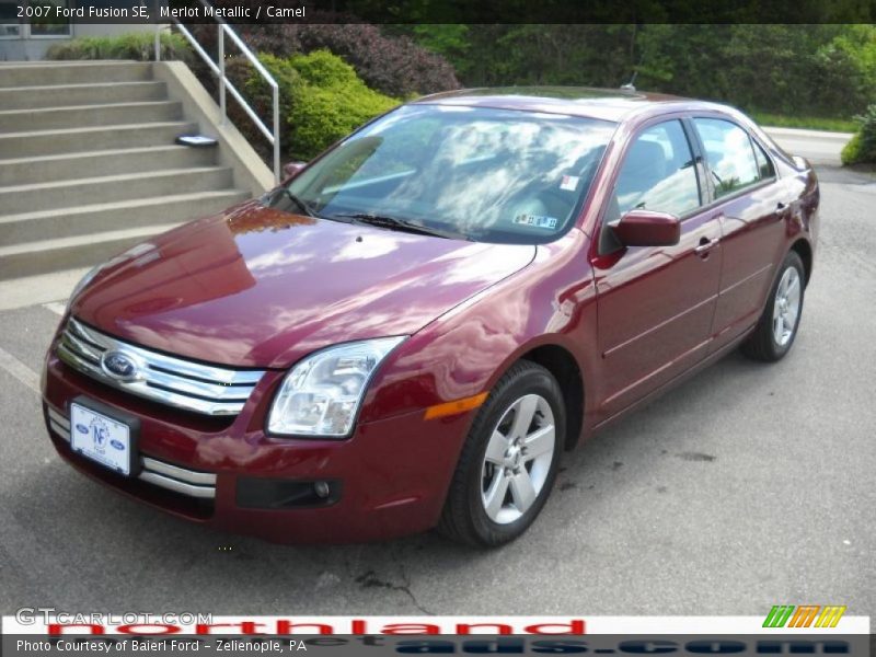 Merlot Metallic / Camel 2007 Ford Fusion SE