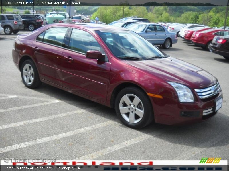 Merlot Metallic / Camel 2007 Ford Fusion SE