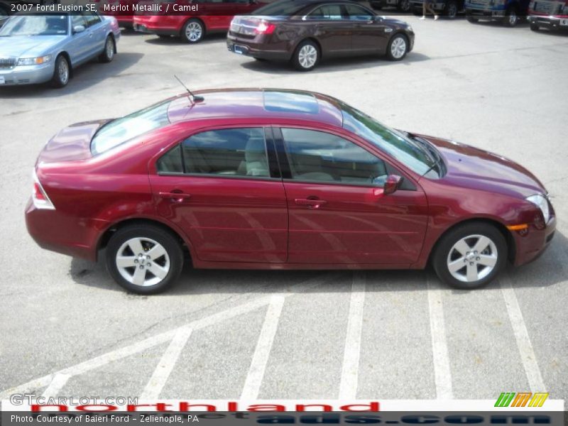 Merlot Metallic / Camel 2007 Ford Fusion SE