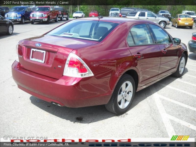 Merlot Metallic / Camel 2007 Ford Fusion SE