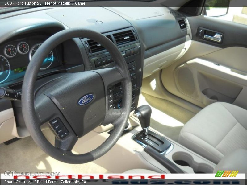 Merlot Metallic / Camel 2007 Ford Fusion SE