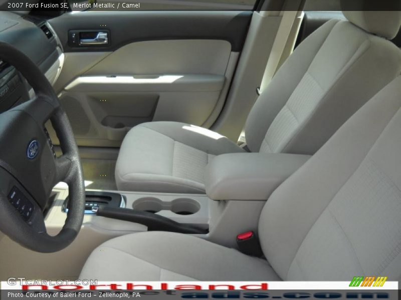 Merlot Metallic / Camel 2007 Ford Fusion SE