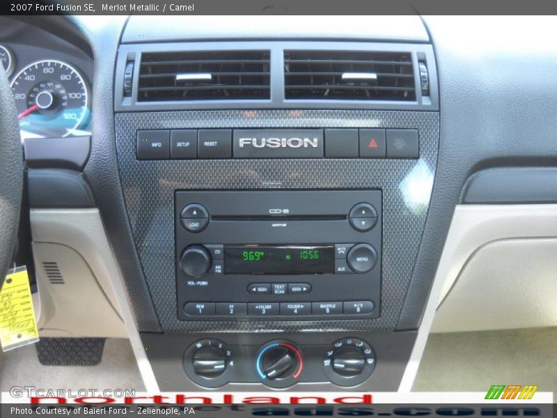 Merlot Metallic / Camel 2007 Ford Fusion SE