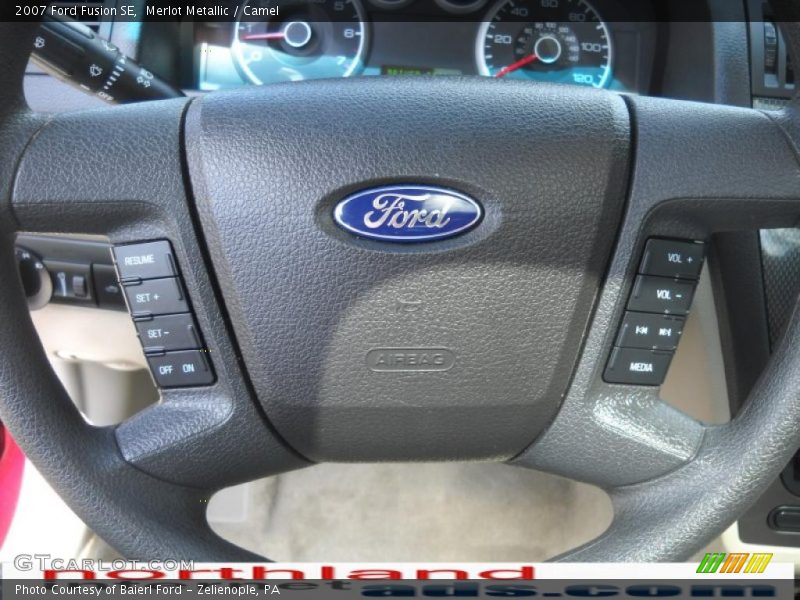 Merlot Metallic / Camel 2007 Ford Fusion SE
