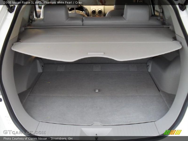 Phantom White Pearl / Gray 2008 Nissan Rogue SL AWD