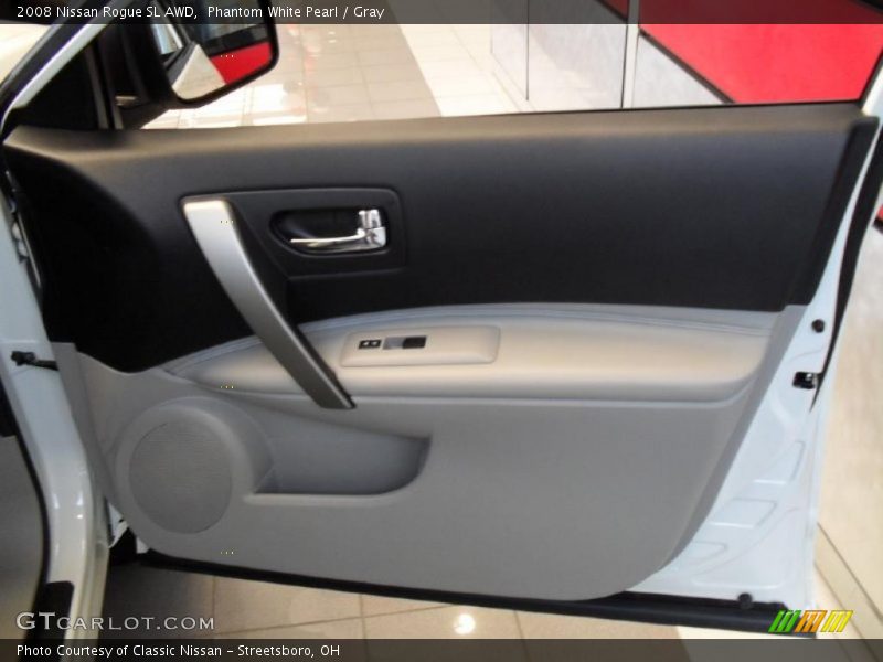 Phantom White Pearl / Gray 2008 Nissan Rogue SL AWD