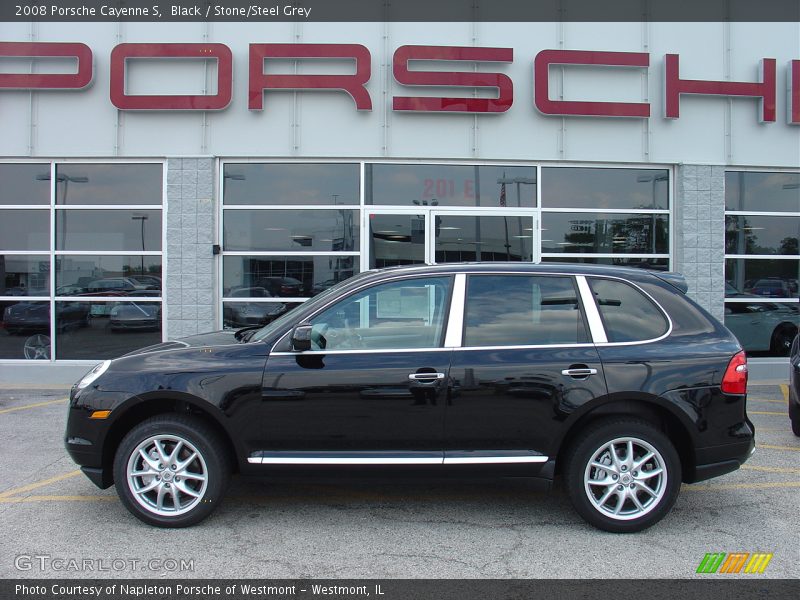 Black / Stone/Steel Grey 2008 Porsche Cayenne S
