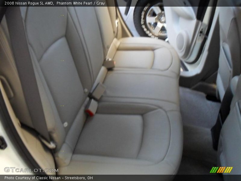 Phantom White Pearl / Gray 2008 Nissan Rogue SL AWD