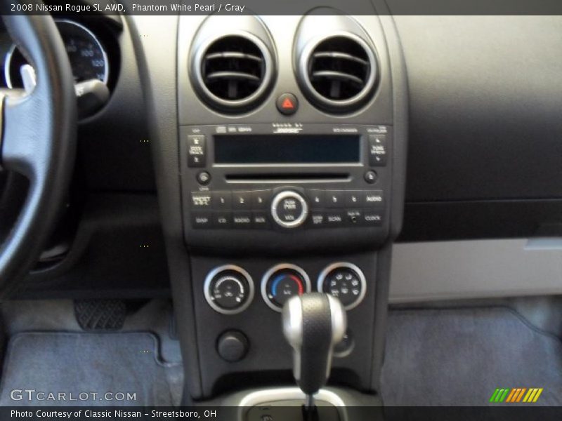 Phantom White Pearl / Gray 2008 Nissan Rogue SL AWD