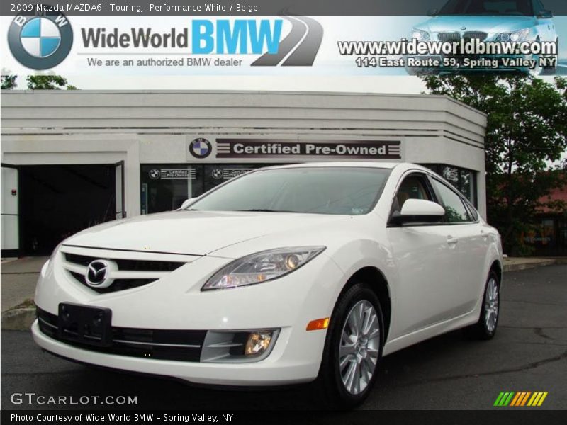 Performance White / Beige 2009 Mazda MAZDA6 i Touring