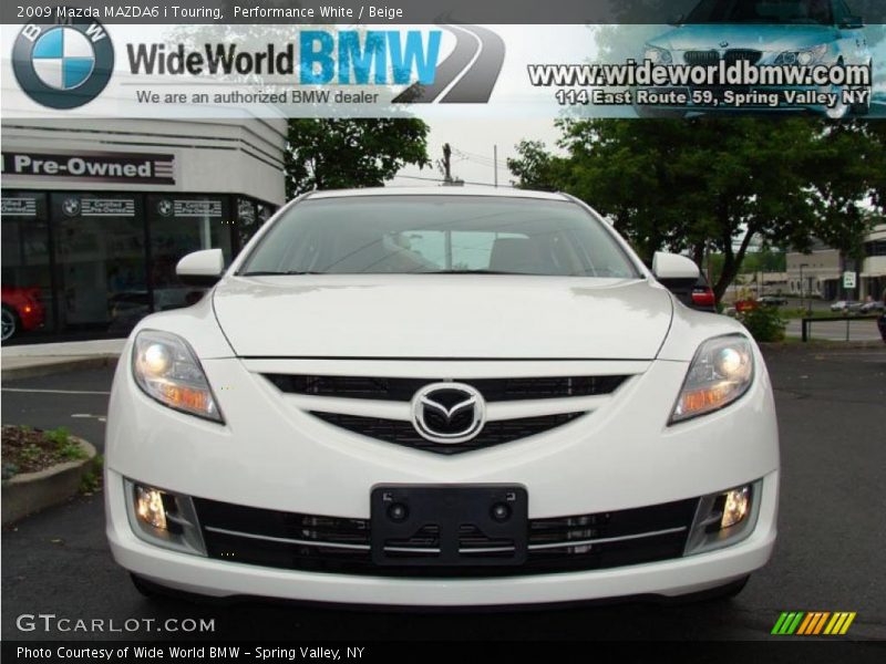 Performance White / Beige 2009 Mazda MAZDA6 i Touring