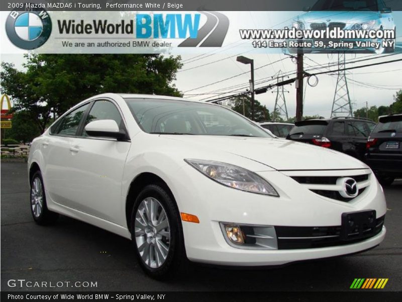 Performance White / Beige 2009 Mazda MAZDA6 i Touring