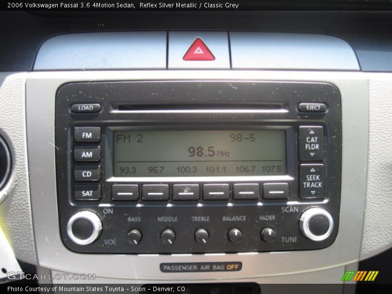 Reflex Silver Metallic / Classic Grey 2006 Volkswagen Passat 3.6 4Motion Sedan