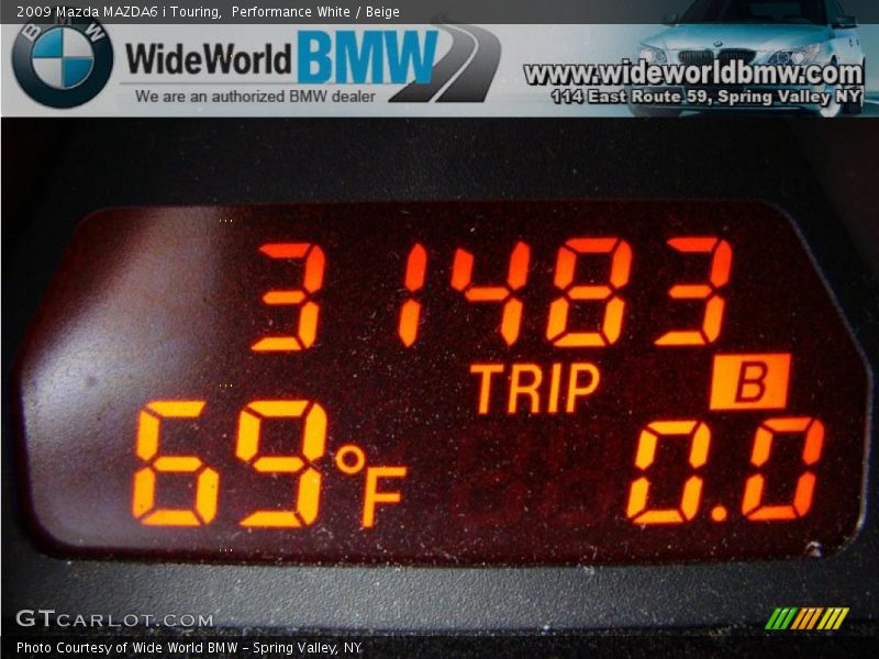 Performance White / Beige 2009 Mazda MAZDA6 i Touring