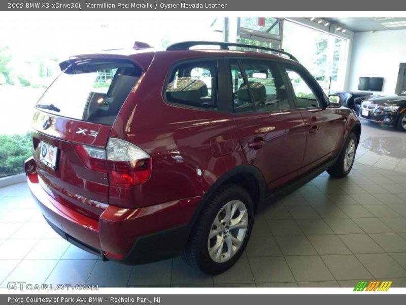 Vermillion Red Metallic / Oyster Nevada Leather 2009 BMW X3 xDrive30i