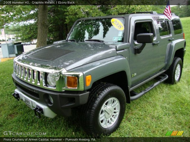 Graphite Metallic / Ebony Black 2008 Hummer H3