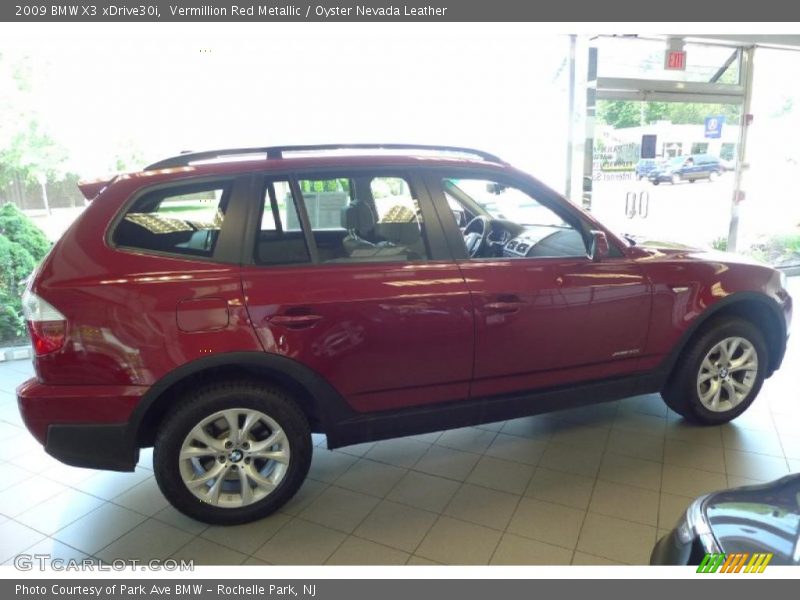 Vermillion Red Metallic / Oyster Nevada Leather 2009 BMW X3 xDrive30i