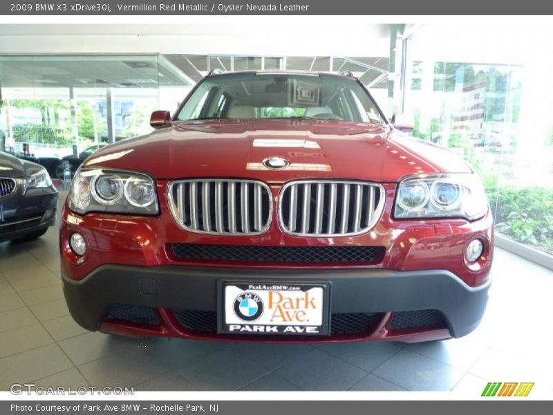 Vermillion Red Metallic / Oyster Nevada Leather 2009 BMW X3 xDrive30i