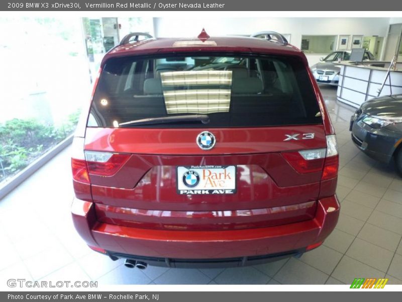Vermillion Red Metallic / Oyster Nevada Leather 2009 BMW X3 xDrive30i